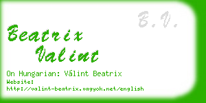 beatrix valint business card